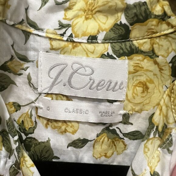 J. CREW Classic-fit ruffleneck shirt in Liberty® Carline Rose Size 0 Button-up - Picture 6 of 10